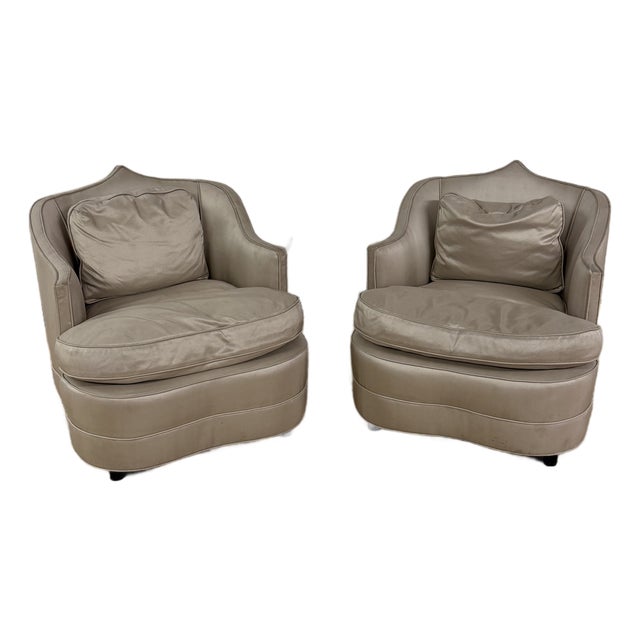 Extraordinary James Mont Club Chairs, a Pair For Sale