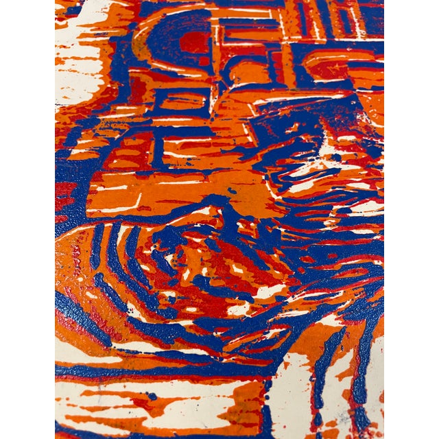 1970s 1970s Ruth Freeman Holy City Woodblock For Sale - Image 5 of 5