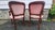 Pair of Vintage Louis XV Style French Provincial Open Armchairs With Pink Romantic Tapestry Upholstery For Sale - Image 4 of 17