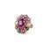 2020s 7.87 Carat Natural Amethyst Sapphire and Diamond Rose Gold Cocktail Ring, Size 7 For Sale - Image 5 of 8