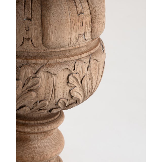 1970s Neo-Renaissance Carved Table With Glass Top For Sale - Image 9 of 9