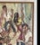Textile Vintage Mj Beaman Cambodian Dancers Original Canvas Oil Painting Framed Art For Sale - Image 7 of 8