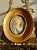 Italian Miniature Oval Gilded Wooden Framed Antique Signed Painting Portrait of Marie Antoinette or a Royal Lady For Sale - Image 15 of 15