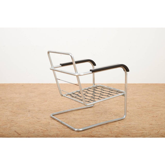 Model 1435 Cantilever Chair in Chrome-Plated Tubular Steel, 1930 For Sale - Image 9 of 13