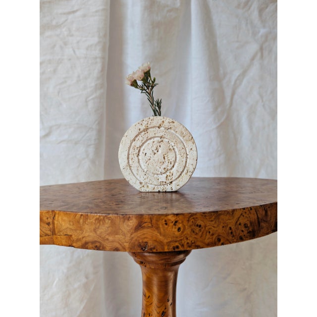 Vintage Travertine Bud Vase from Fratelli Mannelli, 1970s For Sale - Image 10 of 11