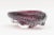 Mid-Century Modern Vintage Murano Seguso Purple Pulegoso Oval Bowl With Bubbles and Clear Appendages For Sale - Image 3 of 10