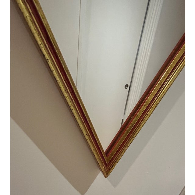 Mid-Century Modern Vintage Diamond-Shaped Mirror, 1970s For Sale - Image 3 of 7