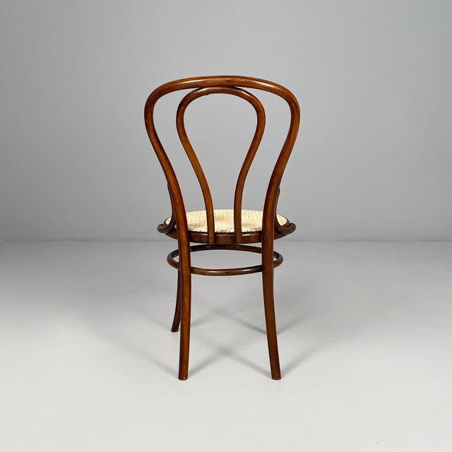 1920s Italian Chairs in Wood and Straw, 1900s, Set of 4 For Sale - Image 5 of 17