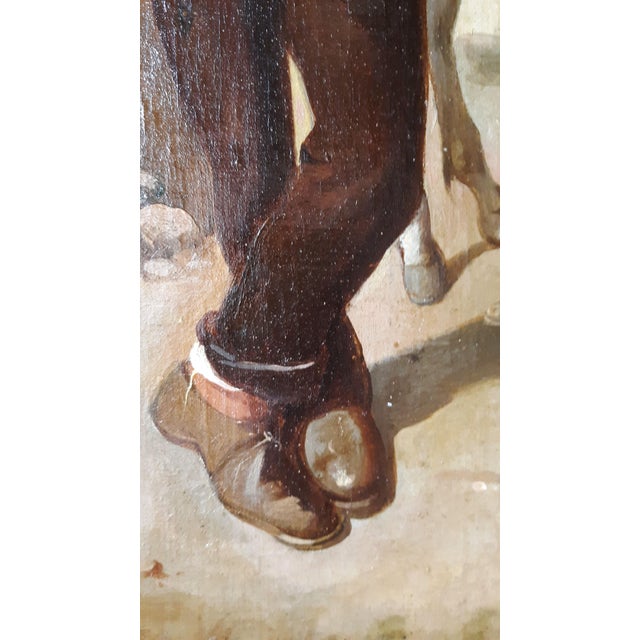 Realism Manuel Cabral Aguado-Bejarano (Spanish Artist,1818-1891) Original Oil Painting For Sale - Image 3 of 6
