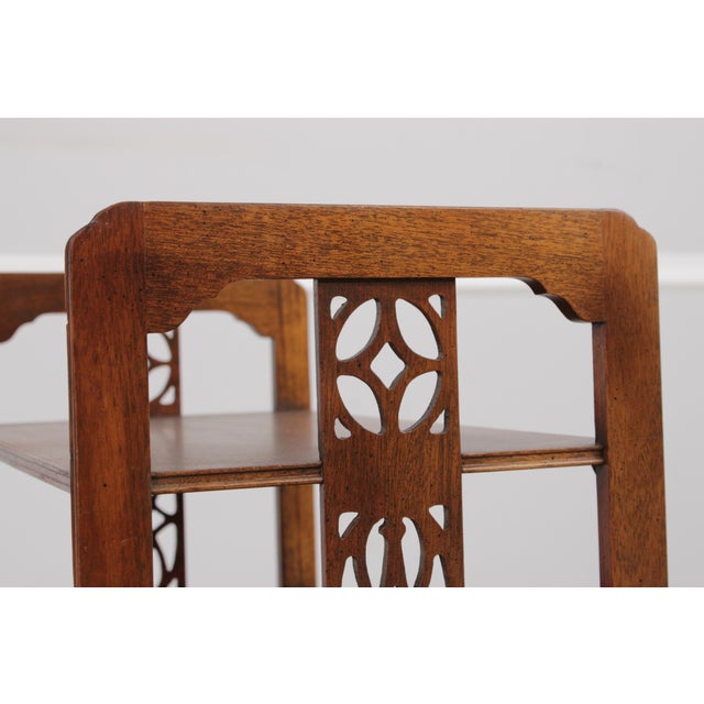 Wood Baker Historic Charleston 4 Tier Mahogany Etagere Shelf For Sale - Image 7 of 12
