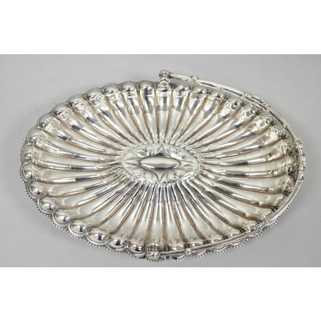 Victorian Antique Rogers & Bro Silver Plated Wedding Brides Basket W Reticulated Handle For Sale - Image 3 of 17