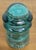 Glass Vintage Hemingray No. 9 Aqua Glass Insulator For Sale - Image 7 of 10