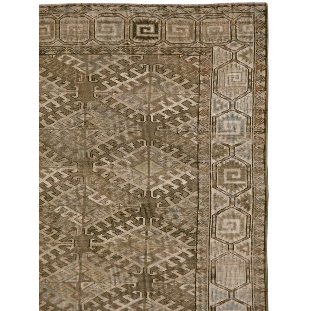 Tribal Galerie Shabab Collection Early 20th Century Central Asian Turkoman Carpet For Sale - Image 3 of 12