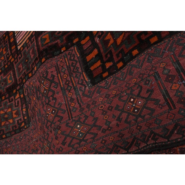 Tribal Red Anatolian Rug 3'5'' X 9'1'' For Sale - Image 9 of 12