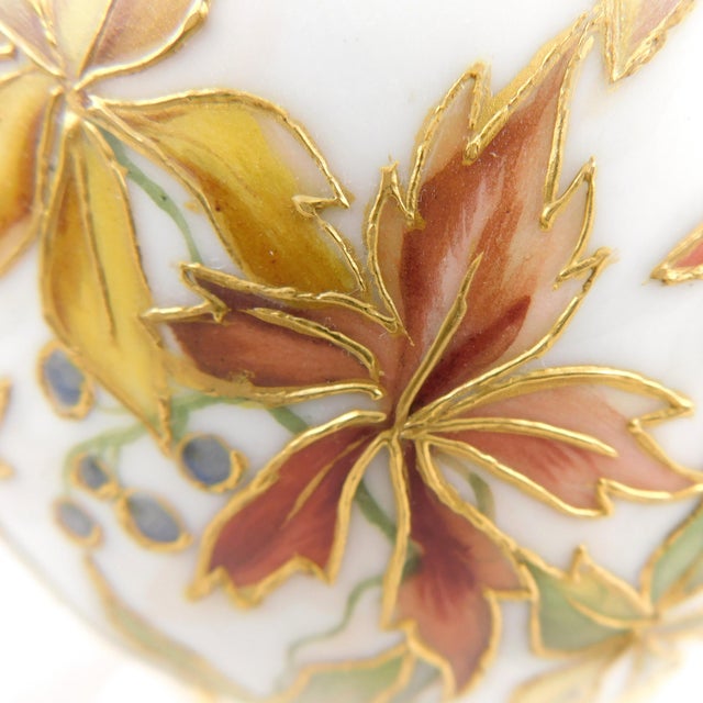 Contemporary Late 18th Century Signed Haviland Hand Painted and Decorated Chocolate Pot For Sale - Image 3 of 14