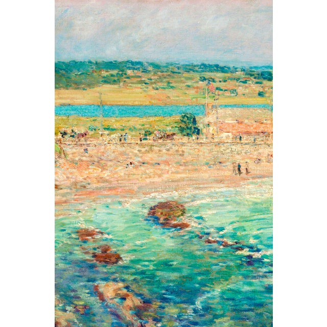 Not Yet Made - Made To Order Vintage Coastal Art Print – Newport Beach by Childe Hassam, 28" X 28" For Sale - Image 5 of 8