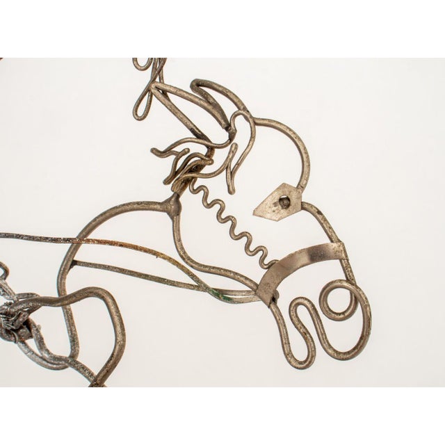 Ted Weidhaas "t.n.t." Cowboy Wire Sculpture For Sale - Image 4 of 8