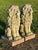 Pair of Majestic Vintage Concrete Lions on Bases For Sale - Image 12 of 15