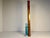 Blue Antique Moser Blue Crystal Bud Vase: Applied Rigaree Art Glass For Sale - Image 8 of 9