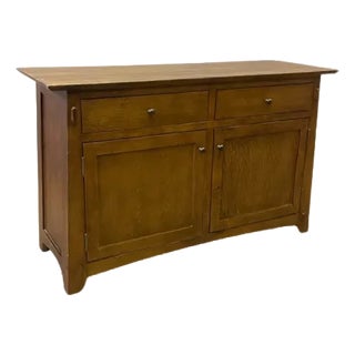 Mission / Arts and Crafts Solid Quarter Sawn Oak Cabinet - Walnut For Sale