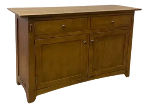Mission / Arts and Crafts Solid Quarter Sawn Oak Cabinet - Walnut