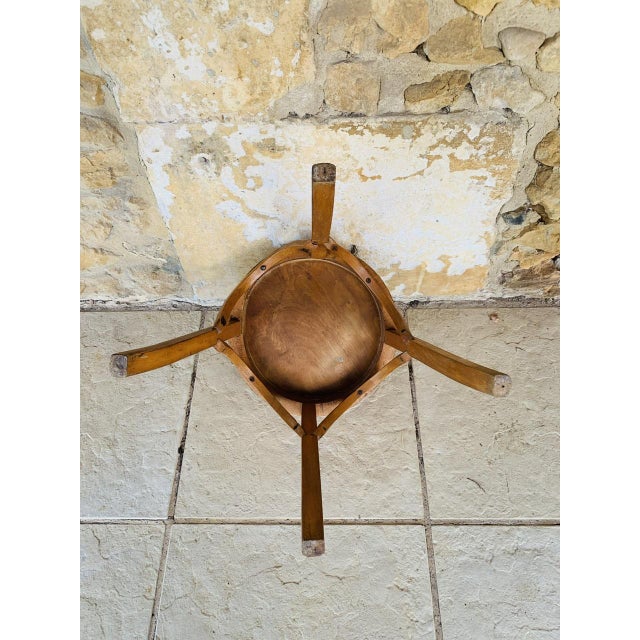 Vintage Bentwood Stool from Baumann, 1950s For Sale - Image 17 of 18