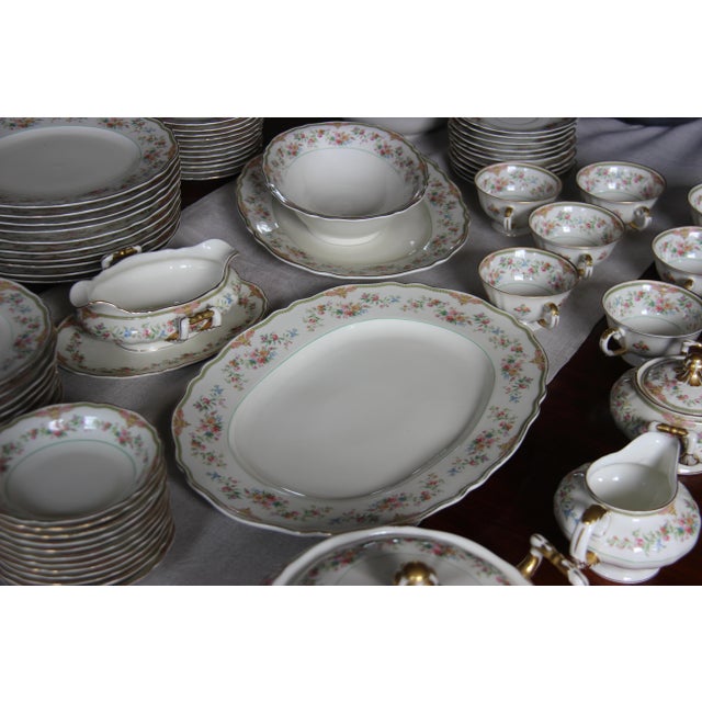 Franconia-Krautheim Aida Gold Verge & Trim China Serving Set - Set of 85 For Sale In Philadelphia - Image 6 of 13