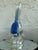 Vintage Blue & Clear Art Glass Swan Sculpture With Controlled Bubble Inclusions For Sale - Image 10 of 12