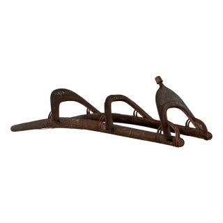 Folk Art Brown Camel Saddle For Sale