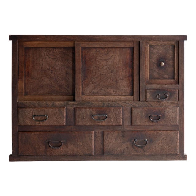 Japanese Antique Tansu Cabinet / Taishō–Shōwa Period 1910s–1940s For Sale