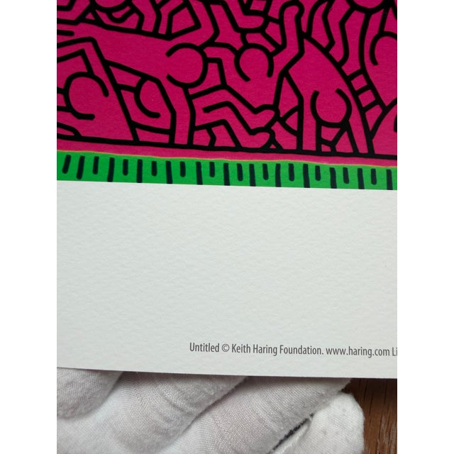 Keith Haring Keith Haring (1958-1990), Untitled, Copyright Keith Haring Foundation, Licensed by Artestar New York, Printed in the Uk For Sale - Image 4 of 9