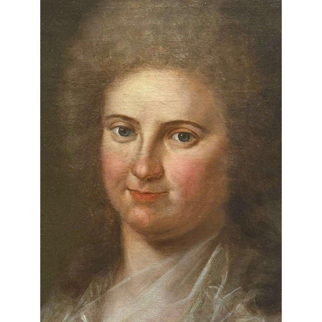 Mid 18th Century Portrait of Young Rococo Woman, Central European School, 18th Century For Sale - Image 5 of 7