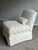 Elegant and timeless Baker Furniture slipper lounge chair from the Milling Road collection, featuring a tailored ivory...