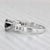 1.83ctw Black White Diamond Ring 14k White Gold Size 7 Engagement For Sale In Greensboro - Image 6 of 8