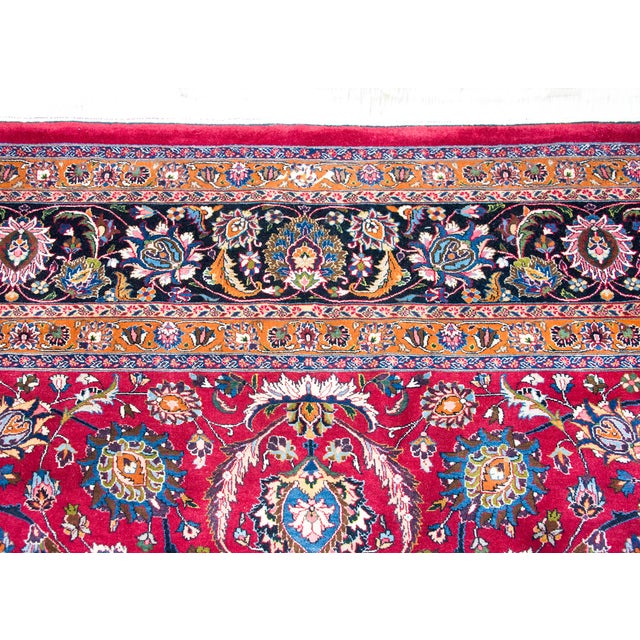 Mid 20th Century Persian Meshed Rug For Sale In Chicago - Image 6 of 15