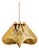 Vintage Wood and Straw Hanging Lamp, 1960s For Sale