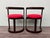 Vintage Italian Chairs in Curved Wood and Round Seat, 1970s, Set of 2 For Sale - Image 9 of 13
