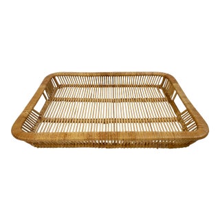 Albini Style Rattan Tray For Sale