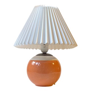 Art Deco Spherical Glazed Table Lamp from E. F. F. Copenhagen, 1930s For Sale