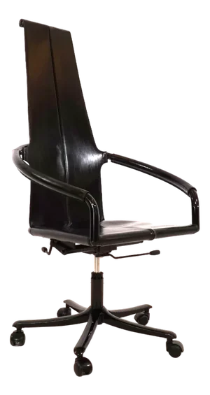 Leather Swivel Chair from Cofemo, Italy, 1980s
