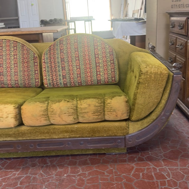 Authentic Mid-Century Spanish Revival Loveseat For Sale In Oklahoma City - Image 6 of 12