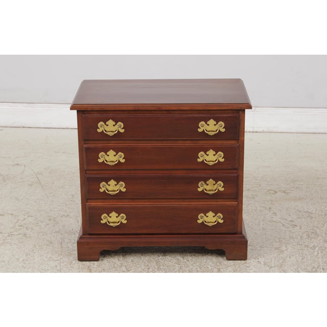 Henkel Harris Henkel Harris Cherry 4 Drawer Chairside Chest For Sale - Image 4 of 14