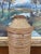 Vintage Hand-Thrown Studio Pottery Lidded Jar With Speckled Glaze and Ribbed Texture. For Sale - Image 4 of 8