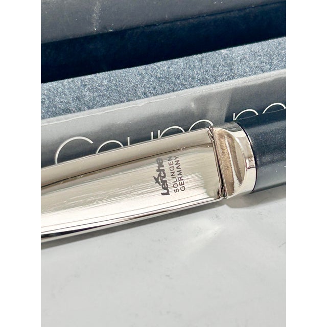Mid-Century Modern 1980s Lerche Solingen Germany Stainless Steel Letter Opener With Original Box – Desk Accessory For Sale - Image 3 of 7