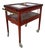 1950s Wood & Brass Display Bar Cart For Sale