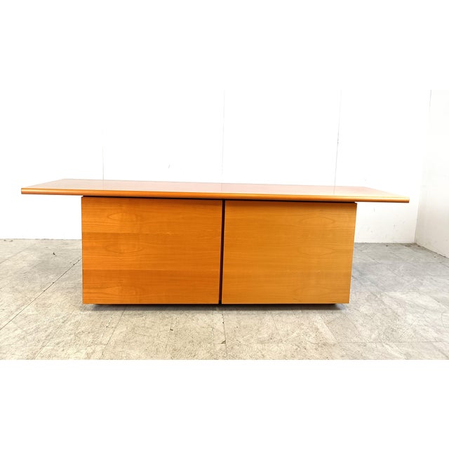 Italian Wooden Sideboard with Sliding Doors, 1990s For Sale - Image 12 of 14