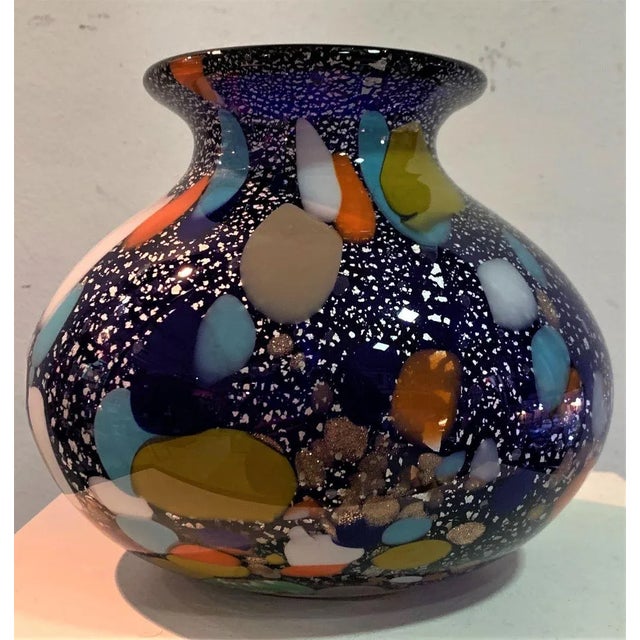 Glass Murano Glass Vase from Serenella Arte, 1980s For Sale - Image 7 of 7