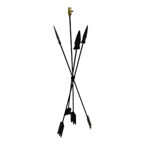 Vintage Wrought Iron Arrow Floor Lamp