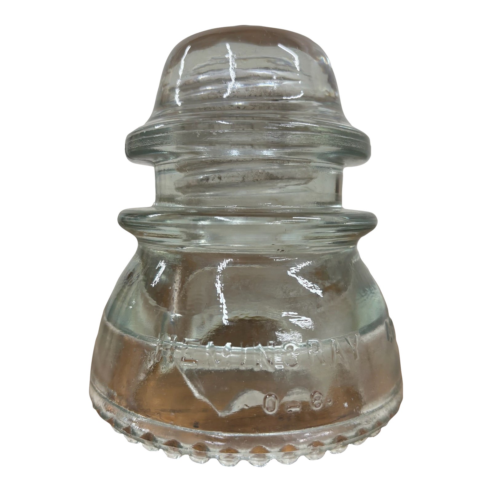 Vintage Hemingray 42 Clear Glass Insulator | Chairish
