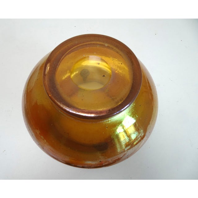 Gold Art Nouveau Iriscedent Selberisis II Glass Vase with Applied Glass from Loetz, Austria, 1890s For Sale - Image 8 of 13